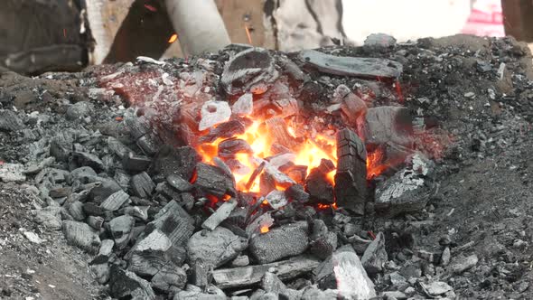 Furnace for Iron Ore of a Blacksmith