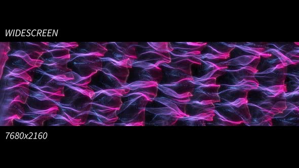 Pink Blue Widescreen Waves