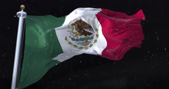 Mexico Flag Waving