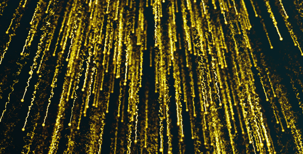 Falling Yellow Particles