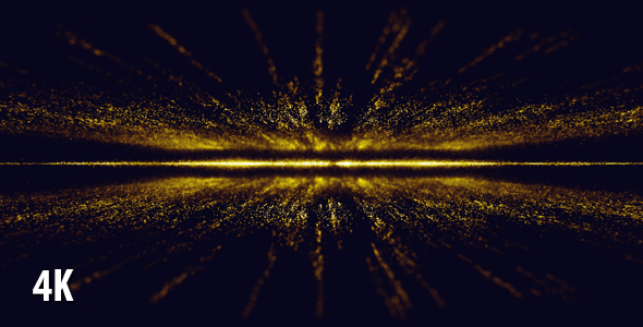 Golden Particles Background