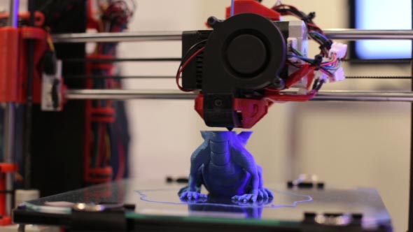 3D Printer Prints a Sketch