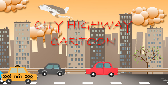 City Highway Cartoon