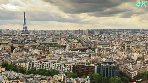 Paris cityscape with Eiffel Tower 3