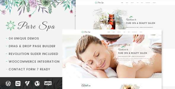 Pure – Spa & Beauty Responsive WordPress Theme