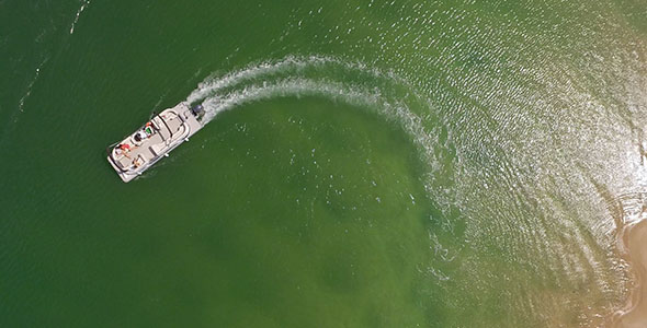 Boat with people in Ria Formosa, Algarve 2 1080p