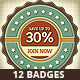 Retro Classic Badges - GraphicRiver Item for Sale