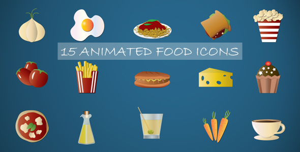 Animated Food Icons