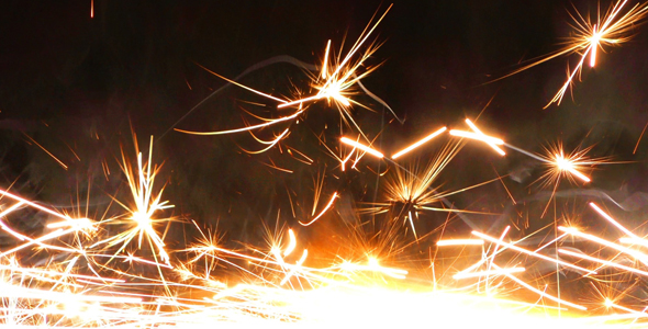 Sparks Flame Light from Fireworks 11