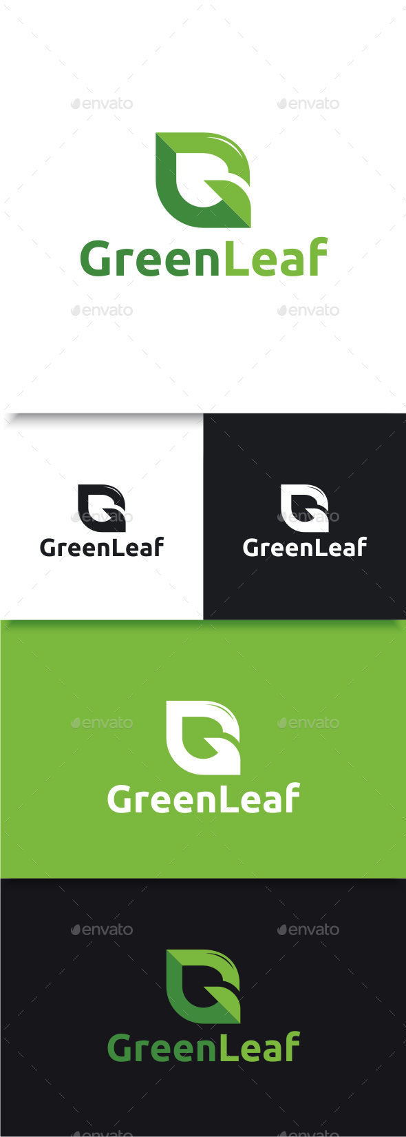Green Leaf - Letter G Logo