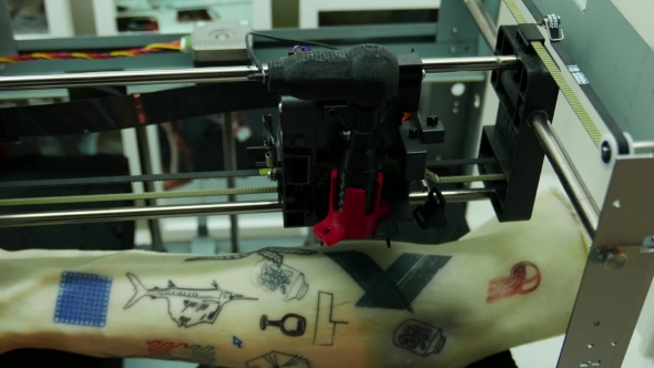 Electronic Tattoo 3D Printer, 3D Printing