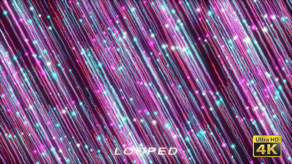 Colorful Particles Rising 4 Background