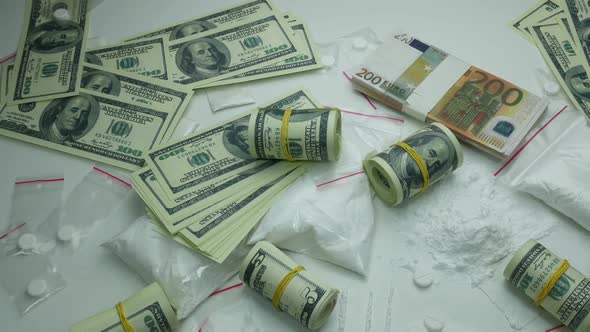 Criminal Financial Profit Of The Drug Cartel From The Sale Of Cocaine And Tablets