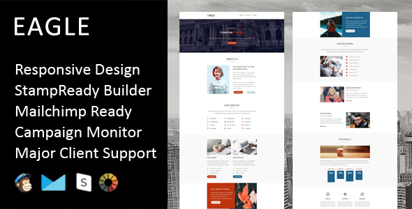 Eagle - Multipurpose Responsive Email Template + Stampready Builder