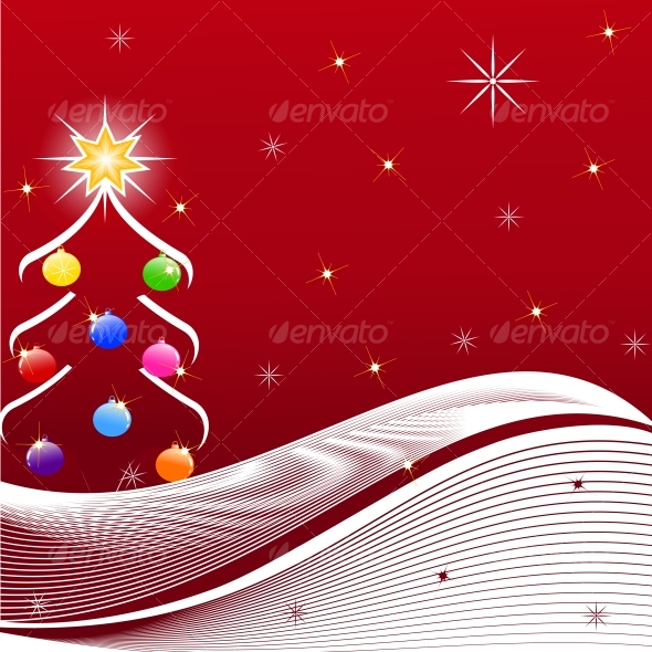 vector illustration of Christmas Tree