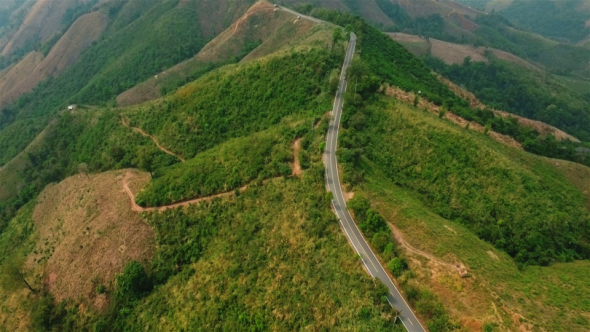 Driving Up the Mountain Road 01