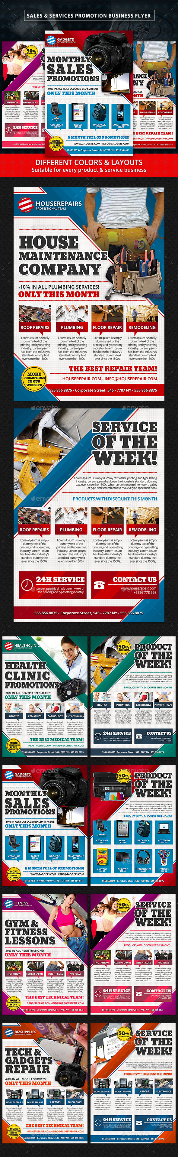 Product Sales & Services Promotion Business Flyer