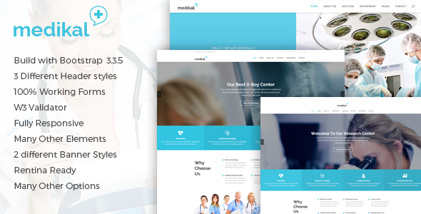 Medikal – Health Care & Medical HTML5 Template