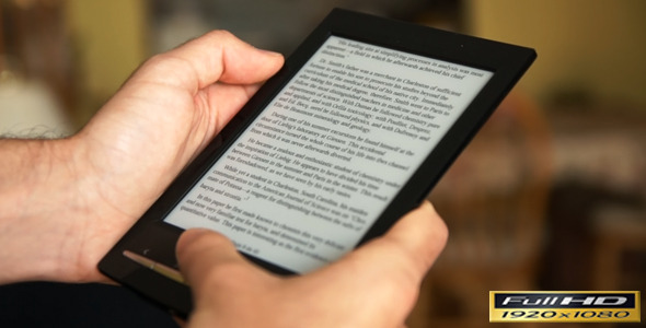 E-book Reader Being Used | Full HD