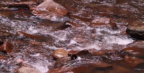 River Flowing In Slow Motion