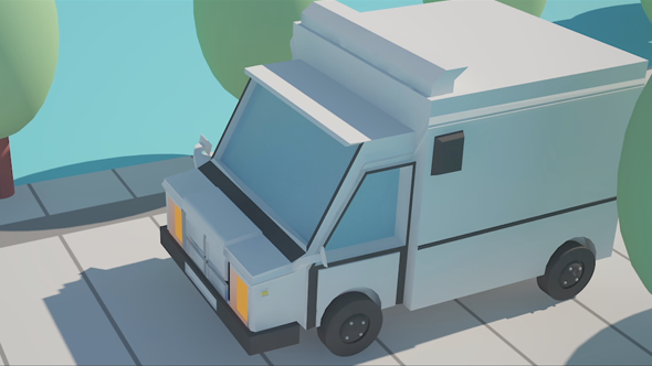 3D Cartoon Truck