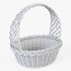 Wicker Basket 04 (White Color) - 3DOcean Item for Sale