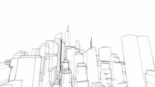 3D Architecture Sketch Background