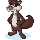 Dark Brown Polecat Mascot Set - GraphicRiver Item for Sale