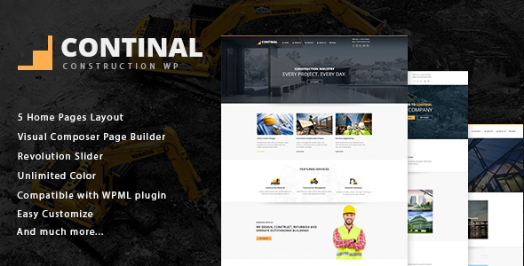 Continal – Construction & Business WordPress Theme