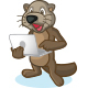 Dark Brown Sea Otter Mascot Set - GraphicRiver Item for Sale