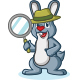 Gray Bunny Mascot Set - GraphicRiver Item for Sale