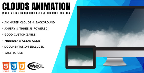 Clouds - jQuery 3D Animation