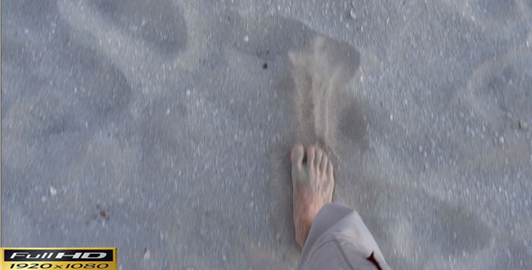 Footsteps In Beach Sand POV | Full HD