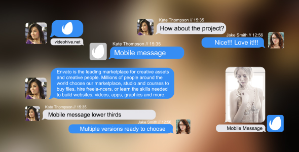 Mobile Message Lower Thirds alt