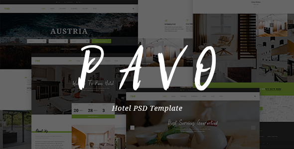 Pavo - Hotel PSD Template