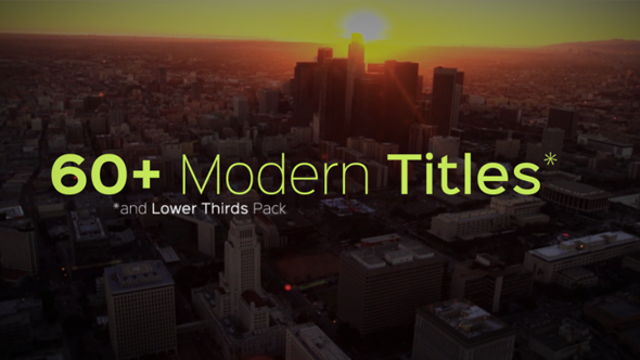 Modern Titles and Lower Thirds