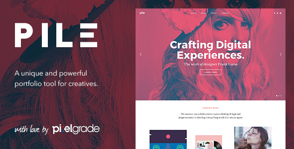 PILE – An Uncoventional WordPress Portfolio Theme