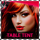 Hair Salon Fashion Table Tent - GraphicRiver Item for Sale
