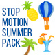 Stop Motion Summer Elements - VideoHive Item for Sale