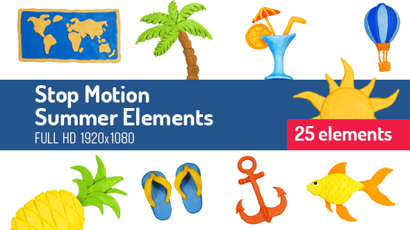 Stop Motion Summer Elements
