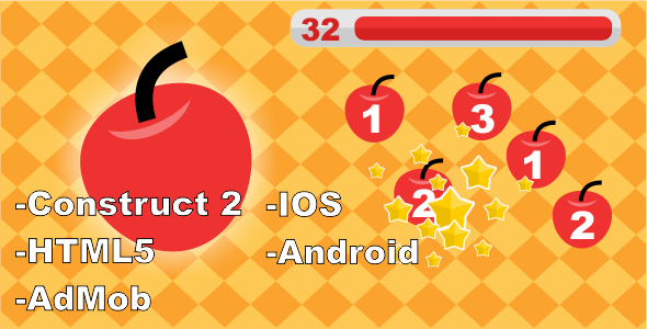 Apple Dash - HTML5 Mobile Game