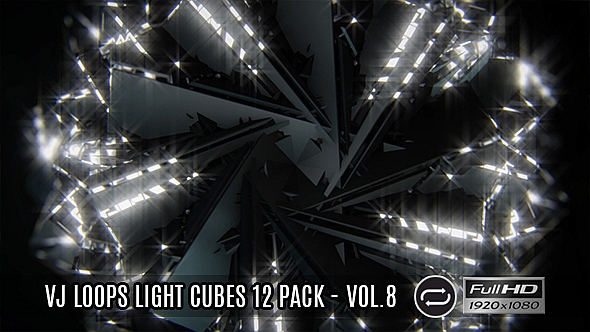VJ Loops Light Cubes Vol.8 - 12 Pack