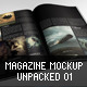 Magazine Mockup Unpacked 01 - GraphicRiver Item for Sale