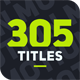 305 Titles Ultimate Pack - VideoHive Item for Sale