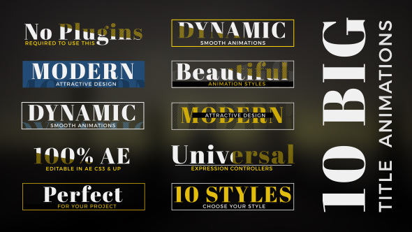 10 Big Title Animations alt