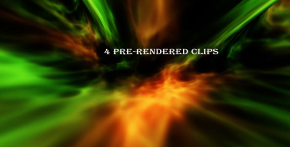 Green And Orange Space Glow