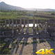 Flying Around Historical columns and Ruins Captured by Drone Cam - VideoHive Item for Sale