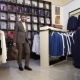 Fashion Man In Suit Posing In Wear Shop - VideoHive Item for Sale