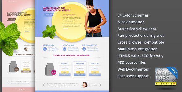 FAST E Vitamins Weight Loss Landing Page