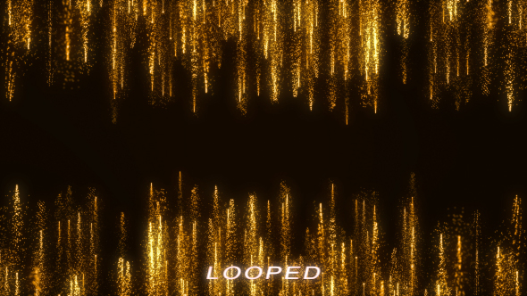 Gold Particles Streak Background